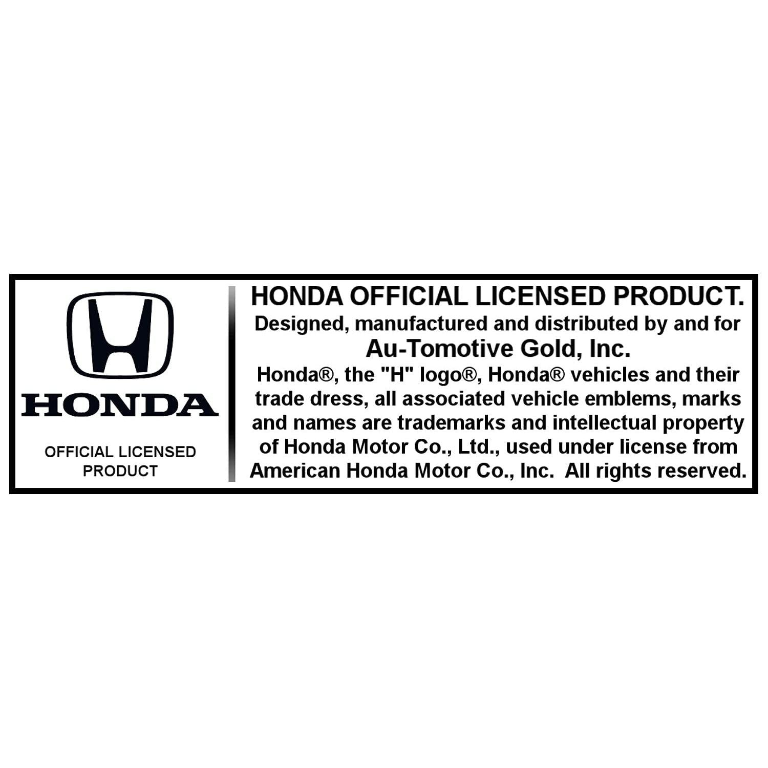 Au-TOMOTIVE GOLD, INC. Officially Licensed Carbon Fiber Leather Key Chain for Honda (Black)