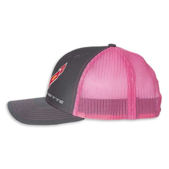 C8 Corvette Snapback Hat - Chevy Structured Mesh Back Cap-SR1 Performance