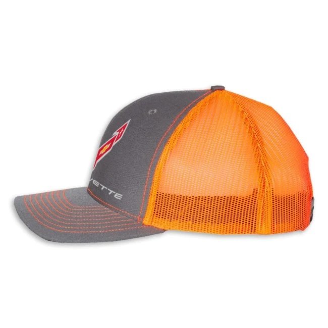 C8 Corvette Snapback Hat - Chevy Structured Mesh Back Cap-SR1 Performance