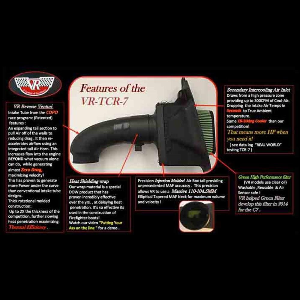 Corvette Vararam TCR-7 True Cold Air Intake : C7 Stingray, Z51