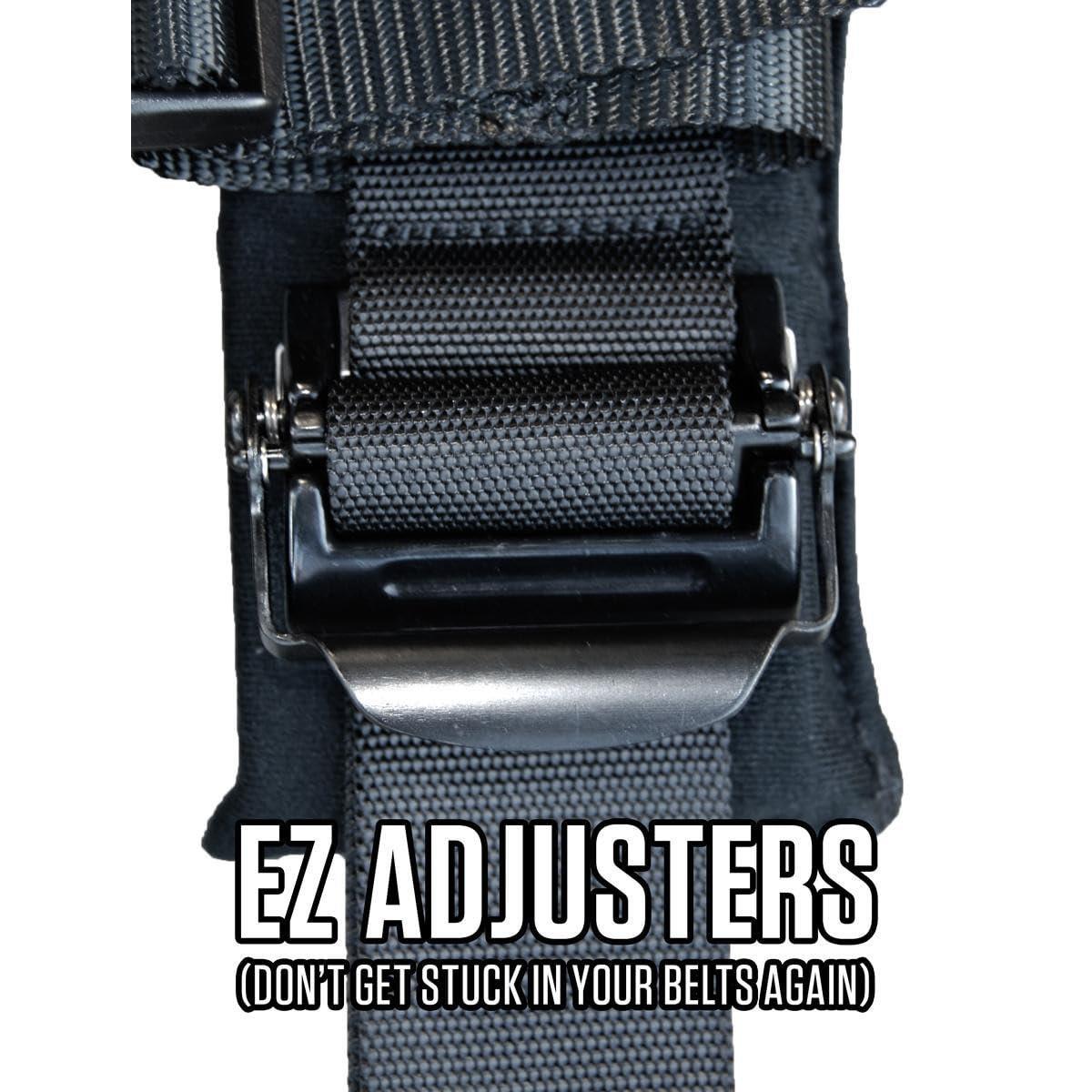 PRP 4 Point Racing Harness with 3 inch Padding Belts SB4.3 with EZ Adjusters