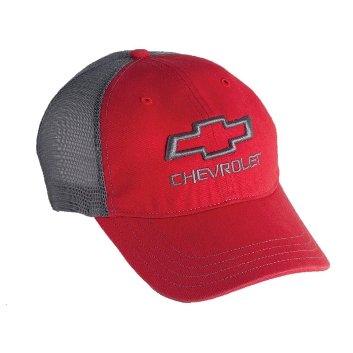 Chevrolet Open Bowtie Garment Washed Mesh Snapback Hat