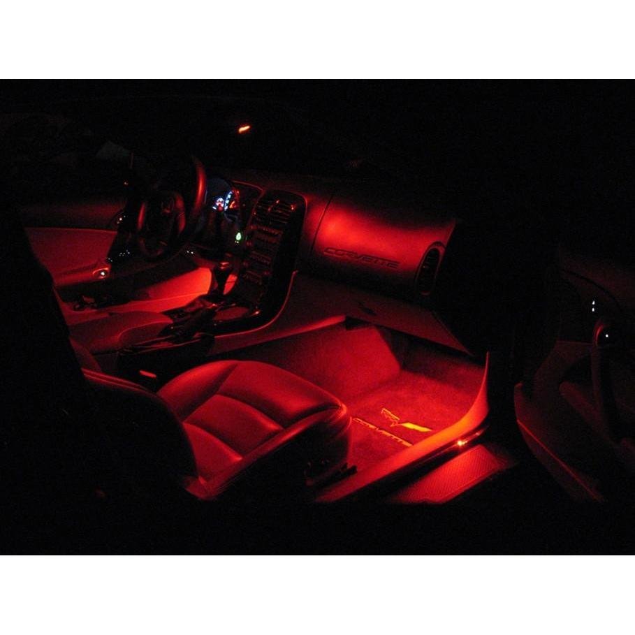C6 Corvette - Footwell LED Lighting Kit : 2005-2013 C6, Z06, ZR1, Grand Sport (Yellow Super Bright)
