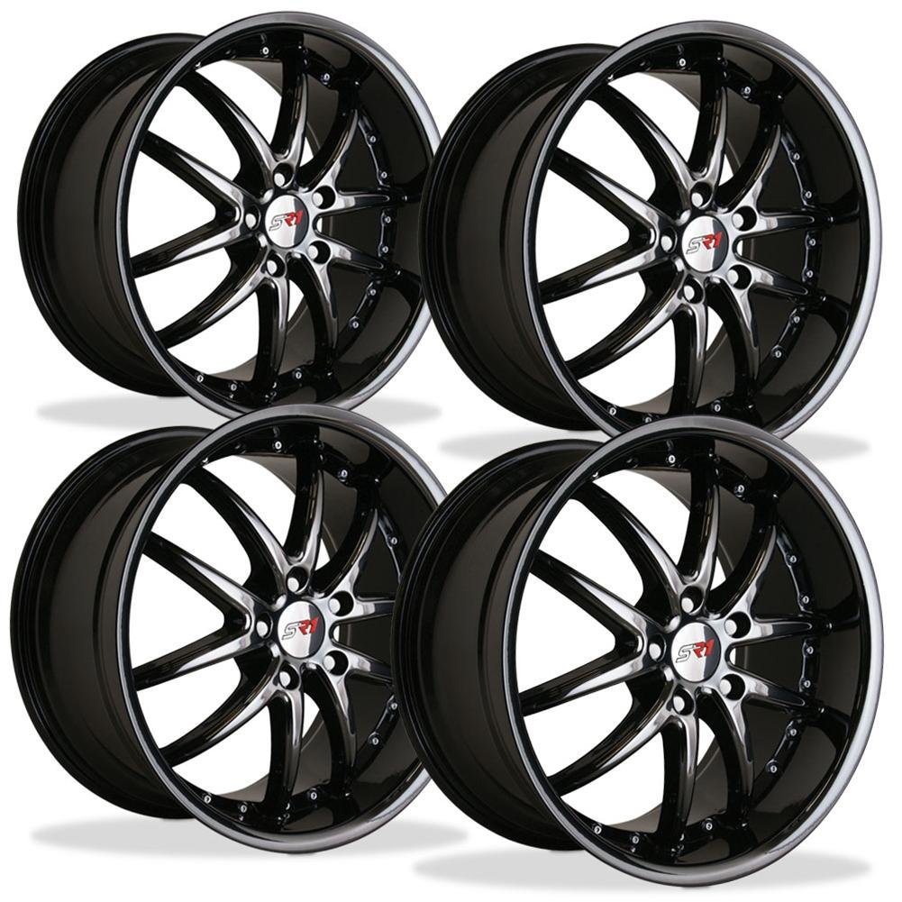 Corvette Wheel Package - SR1 APEX Black Chrome 1 Piece Aluminum (97-12 C5 / C5 Z06 / C6)-SR1 Performance
