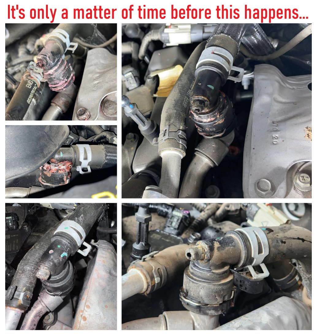 Heater Hose Aluminum Fitting, Fits Jeep Wrangler JL 2.0L i4 DOHC DI Turbo Engine, 68280784AB, (Top T fitting only)