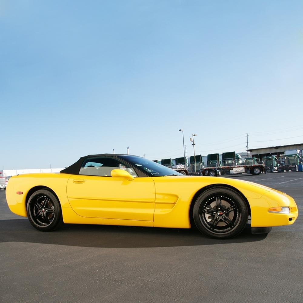 Corvette Wheels - SR1 Performance Wheels / BULLET Series (Set) - Semi-Gloss Black : 18x8.5/19x10 1997-2012 C5,C6