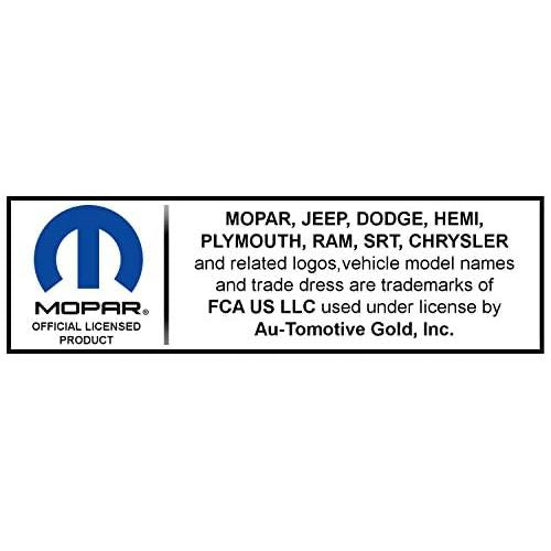 Au-TOMOTIVE GOLD, INC. Officially Licensed UV Print Logo on Black Polycarbonate Notched License Plate Frame for Jeep Mountain