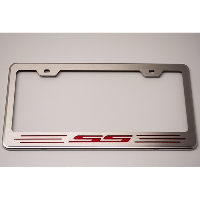 Camaro SS Tag-License Frame- Stainless Steel & Carbon Fiber