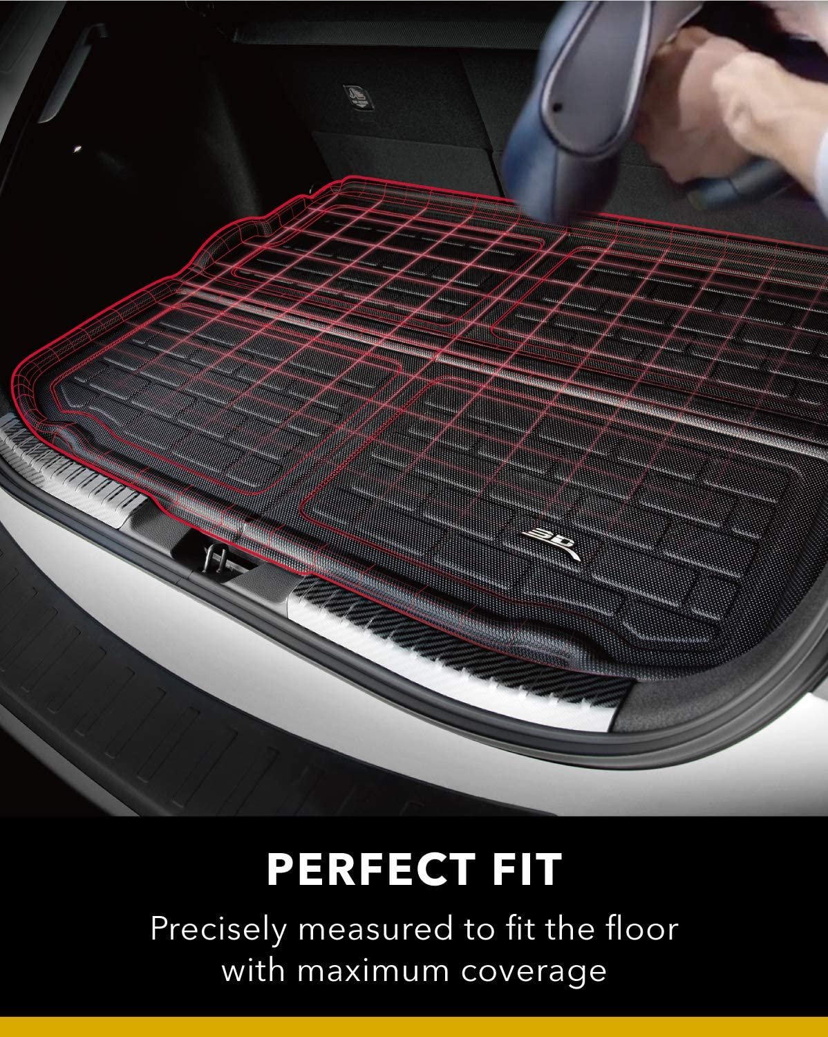 2020-2024 Tesla Model Y All Weather 3D MAXpider Kagu Rubber Cargo Liner – Black