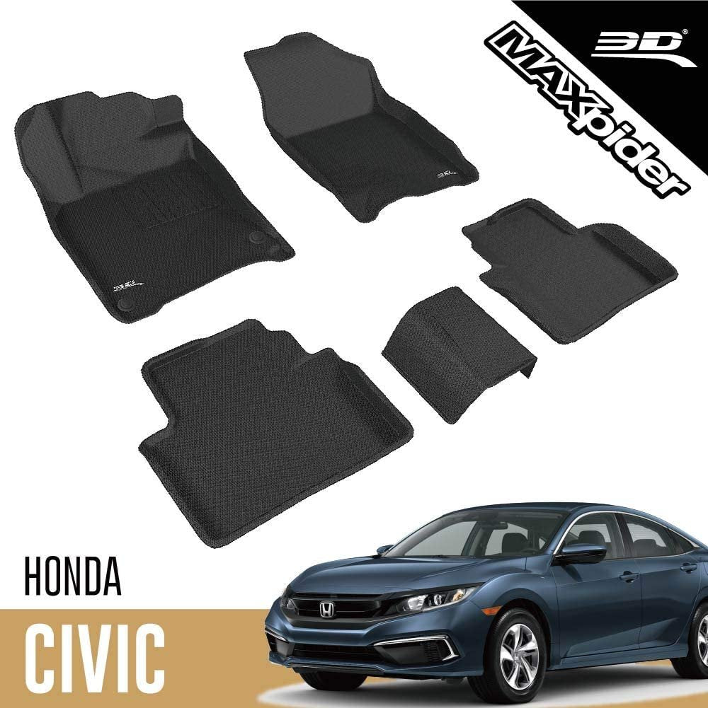 2016-2021 Honda Civic 3D MAXpider Complete Set Custom Fit