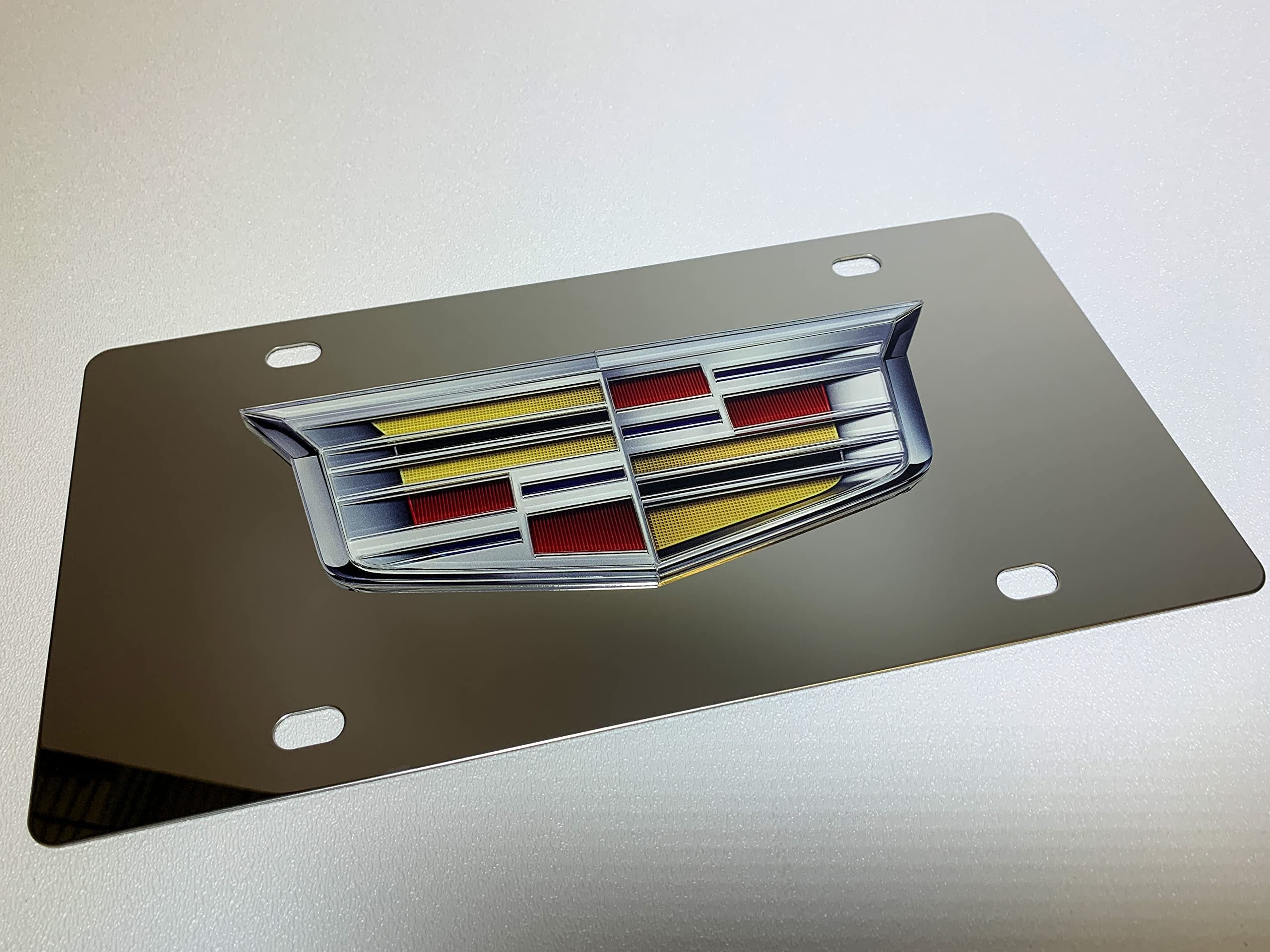 Eurosport Daytona- Cadillac Logo, Compatible with 2014- Current - Stainless Steel License Plate