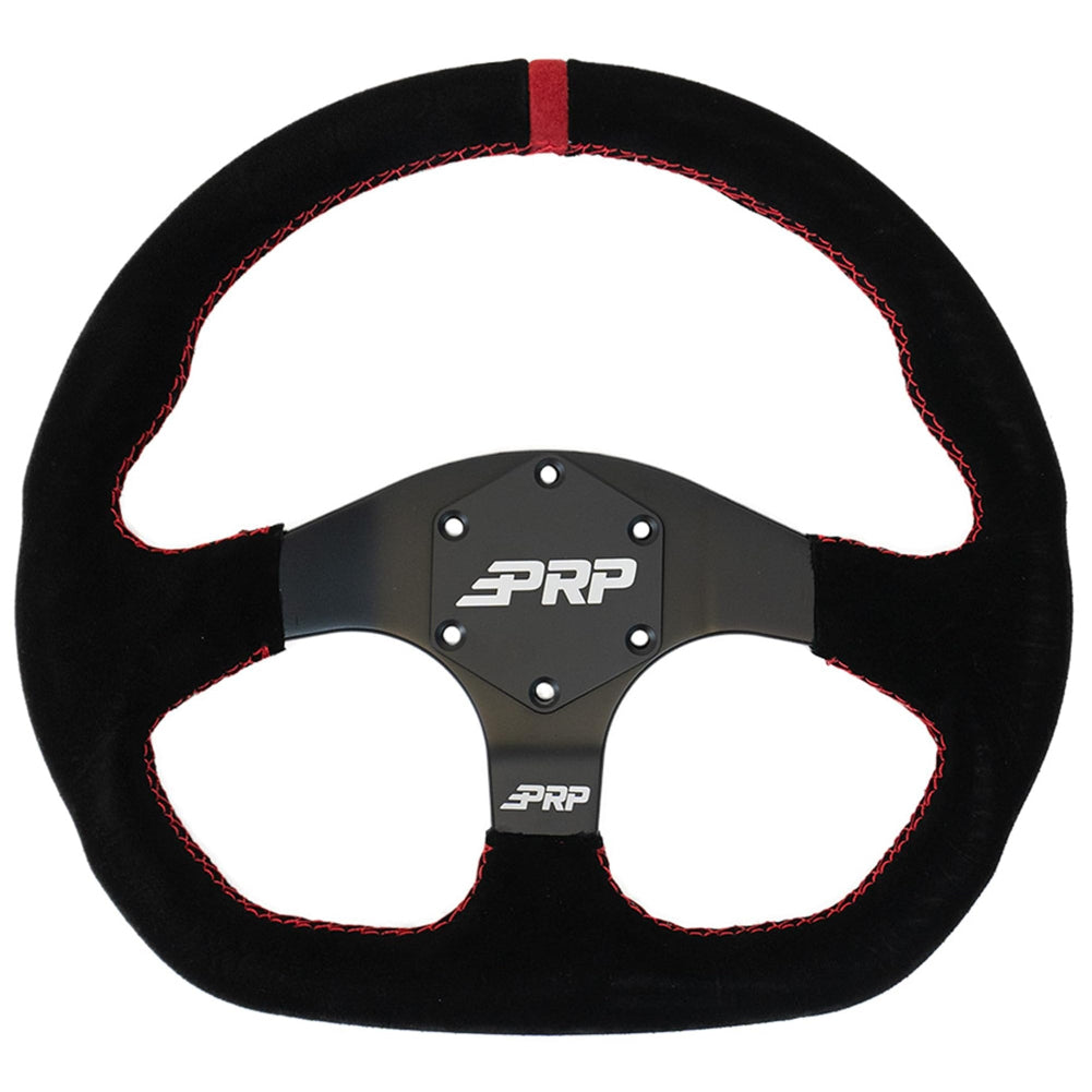 PRP Seats Off Road UTV Comp-R Flat Steering Wheel - Aluminum with Suede Grip