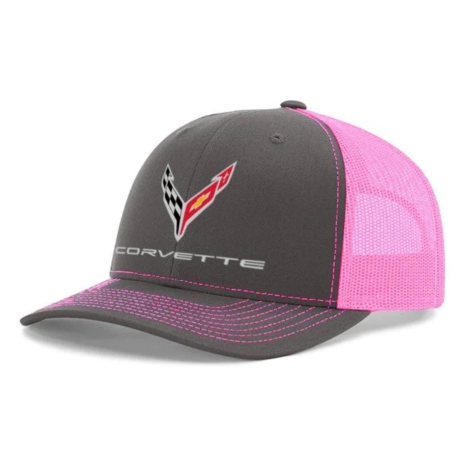 C8 Corvette Snapback Hat - Chevy Structured Mesh Back Cap-SR1 Performance