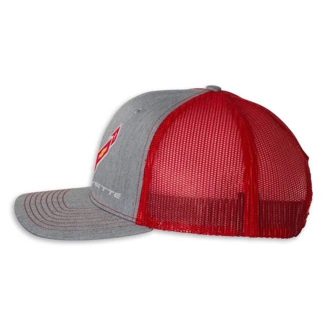 C8 Corvette Snapback Hat - Chevy Structured Mesh Back Cap-SR1 Performance