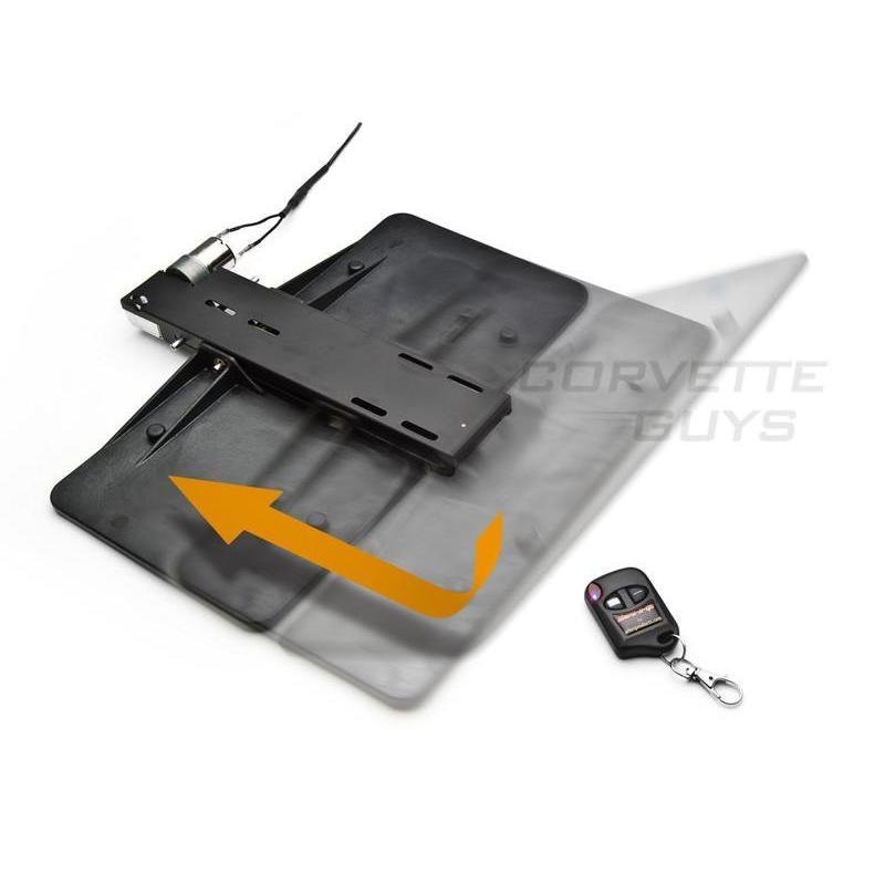 Show N Go Electric Powered License Plate Frame Bracket - Shows & Hides Automatically with Remote Key Fobs-SR1 Performance