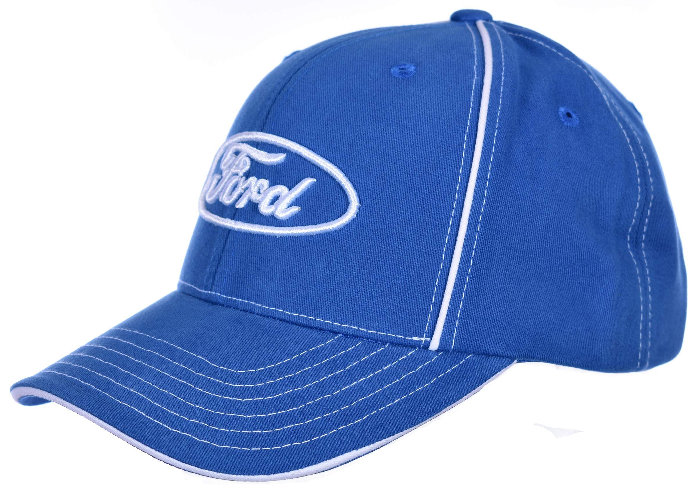 Ford Logo Cap Adjustable Blue Brushed Cotton Hat