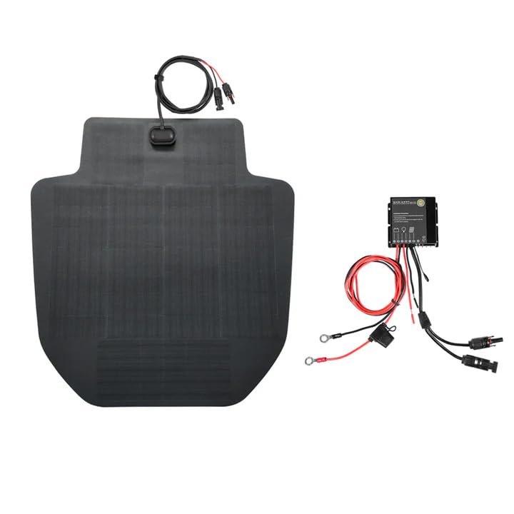 Lensun 80W 12V Hood Flexible Solar Panel for Ram 2500/3500 4th Gen (2010-2018) - Off Grid Solar Power for Offroading/Overlanding/Camping (Solar Panel Only)
