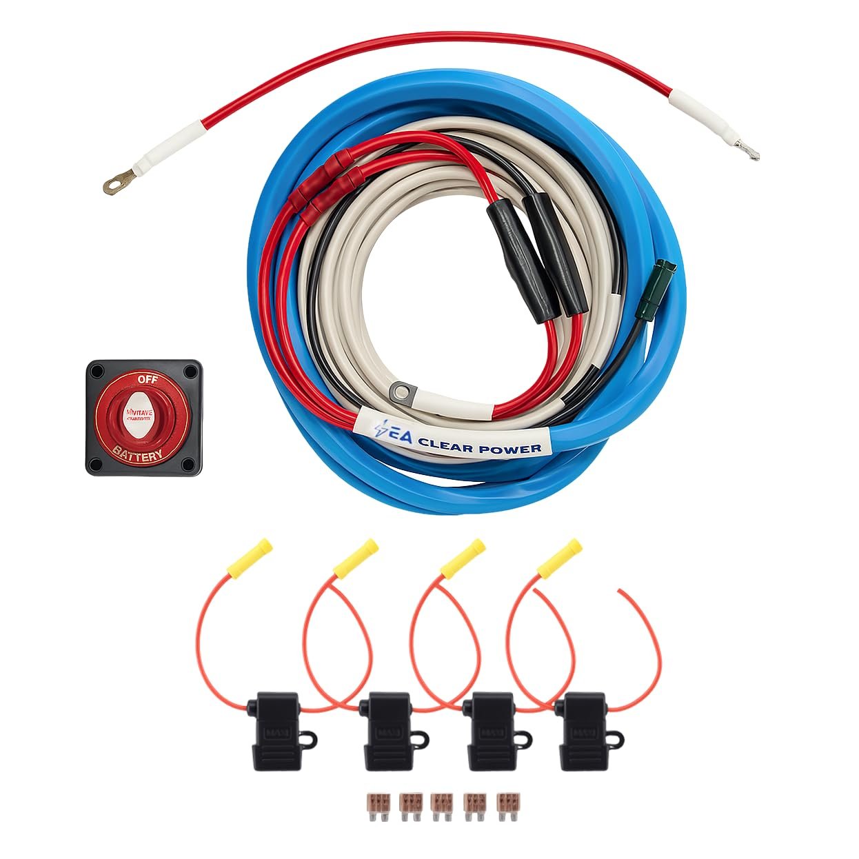 Sea Clear Power 1726 Boat Marine Graph Wiring Harness - for Wiring up Your Marine Electronics - Tracker Aluminum & Walleye Boats