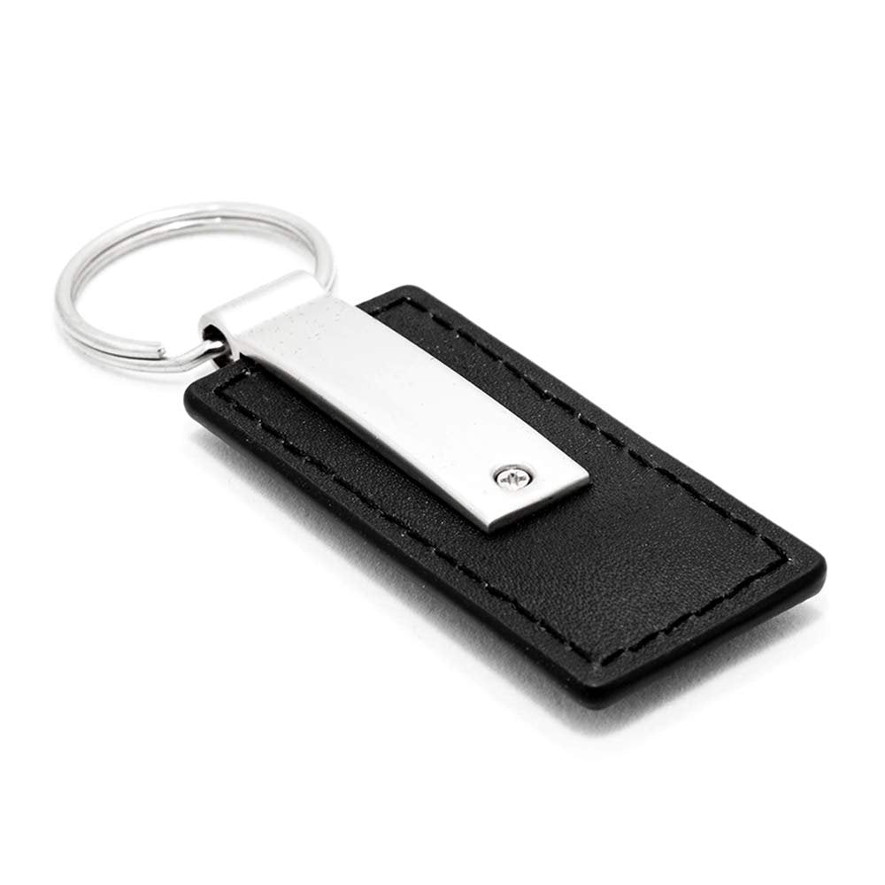 Acura Key Chain - Black Leather with Chrome-SR1 Performance