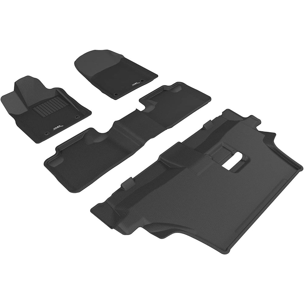 2012-2023 Dodge Durango 7 Seat 3D MAXpider Custom Fit All-Weather Floor Mats-SR1 Performance