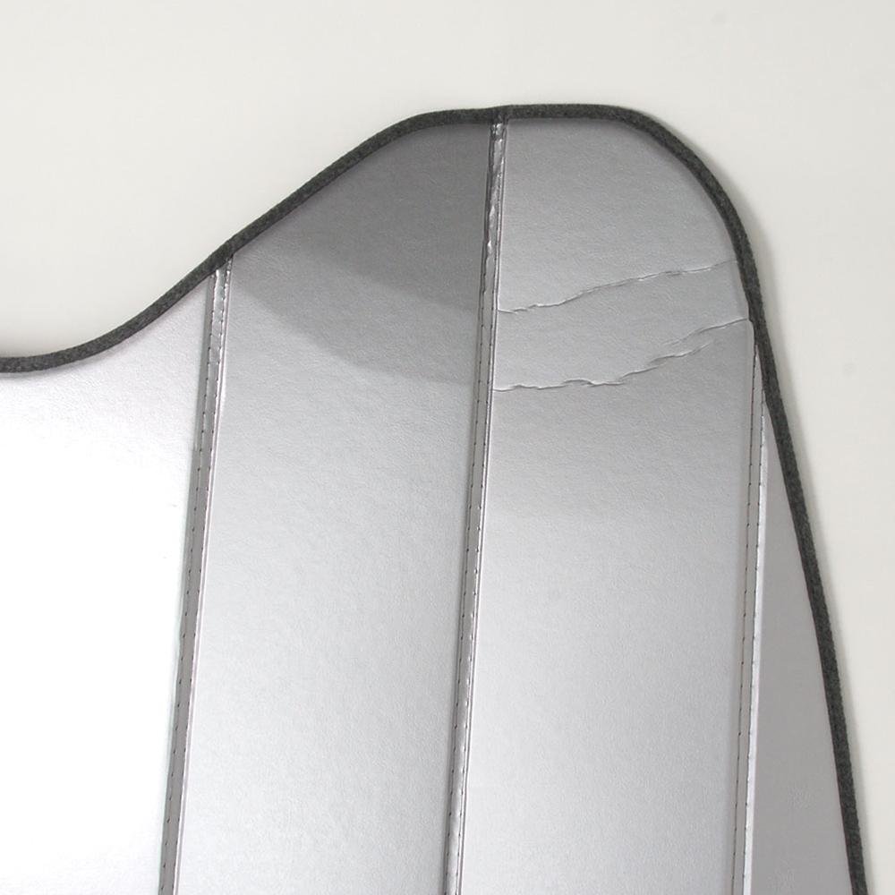 C7 Corvette Stingray Accordion Style Sunshade - Insulated Plain Silver-SR1 Performance