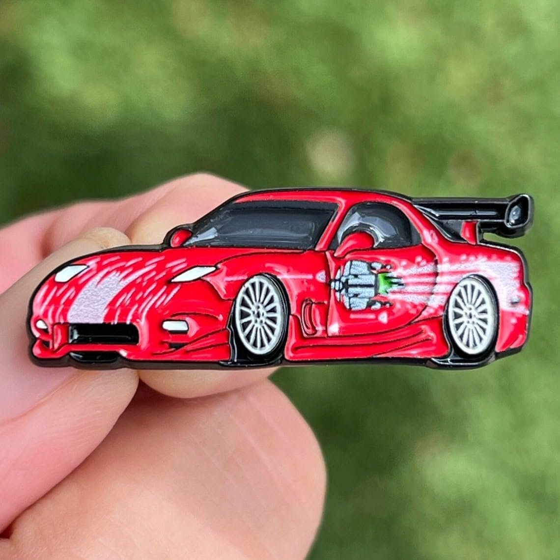 Dominic Toretto's 1993 Mazda RX-7 Enamel Pin - Fast and the Furious - RX7 JDM Style Lapel Pin - For Hats, Bags, Backpacks & Shirts-SR1 Performance