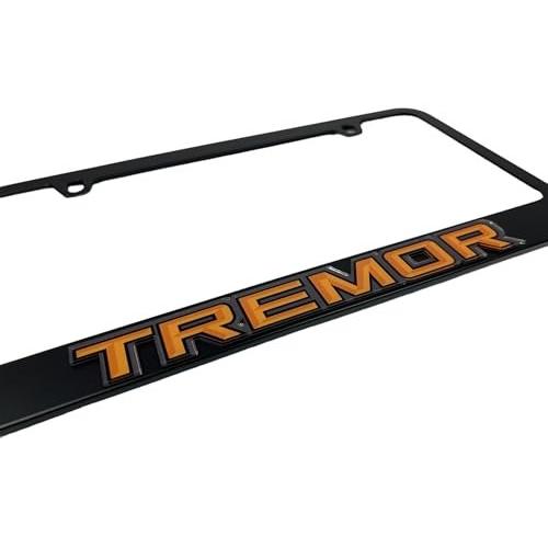 Eurosport Daytona - Compatible with Ford Tremor Badge - Black License Plate Frame