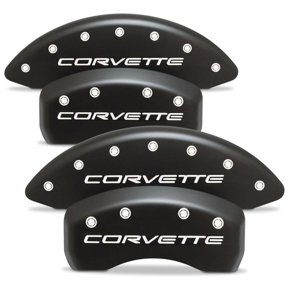 Corvette Brake Caliper Cover Set (4) : 1997-2004 C5 & Z06 - Stealth Black Series - Custom Color Letters-SR1 Performance