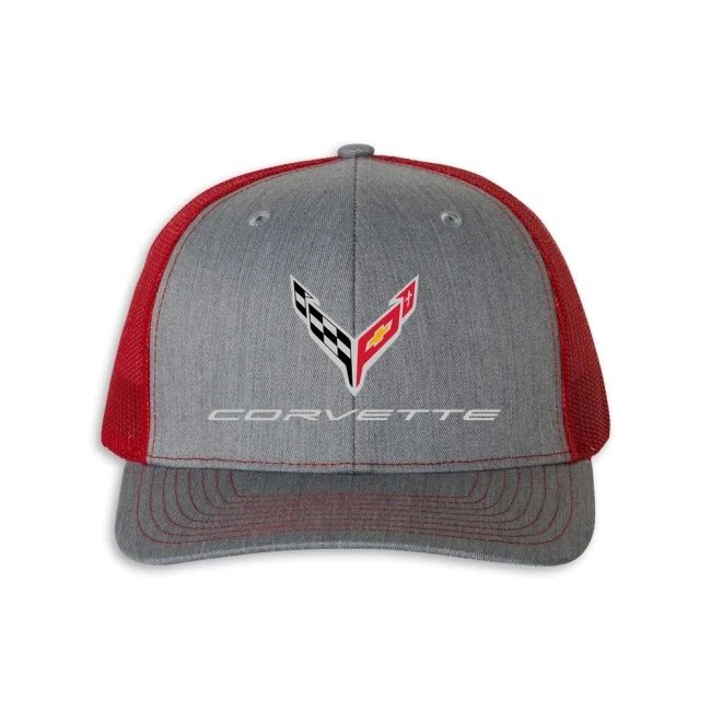 C8 Corvette Snapback Hat - Chevy Structured Mesh Back Cap-SR1 Performance