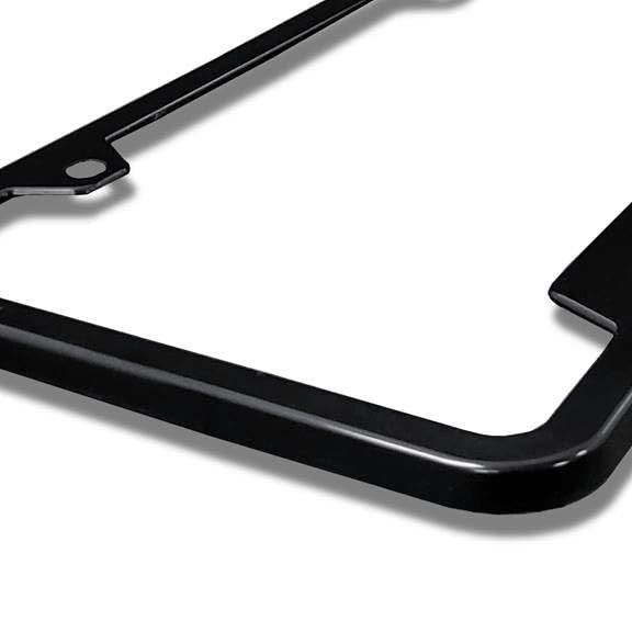 Au-TOMOTIVE GOLD, INC. UV Print on Black Polycarbonate Notched License Plate Frame for Jeep Duck