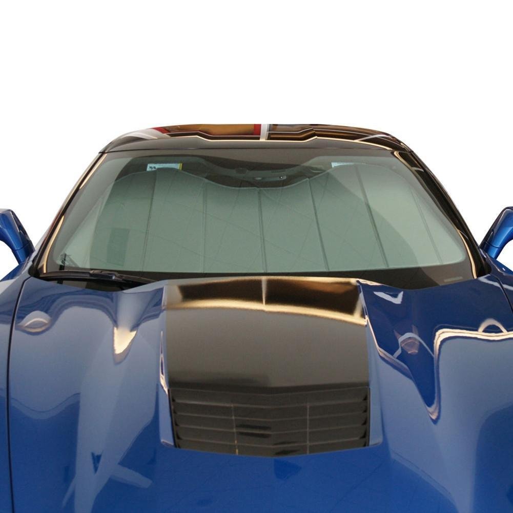 C7 Corvette Stingray Accordion Style Sunshade - Insulated Plain Silver-SR1 Performance