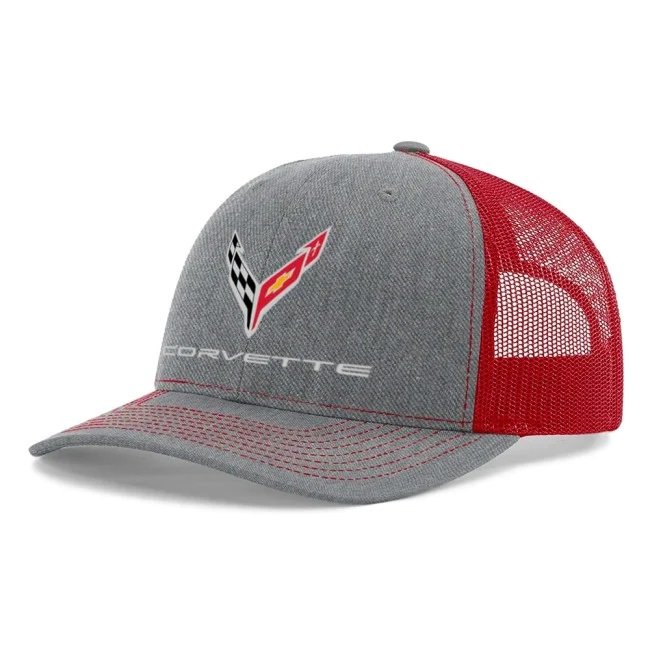 C8 Corvette Snapback Hat - Chevy Structured Mesh Back Cap-SR1 Performance