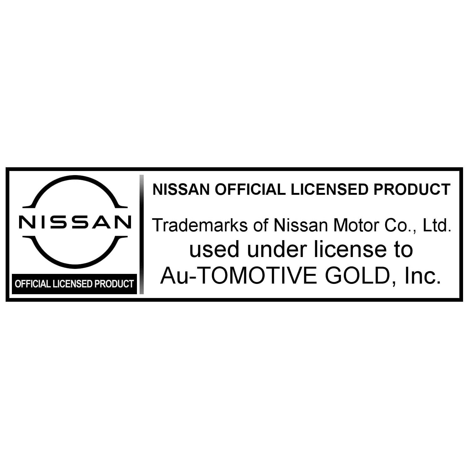 Au-TOMOTIVE GOLD, INC. Officially Licensed Teardrop Key Fob for Nissan (Black)