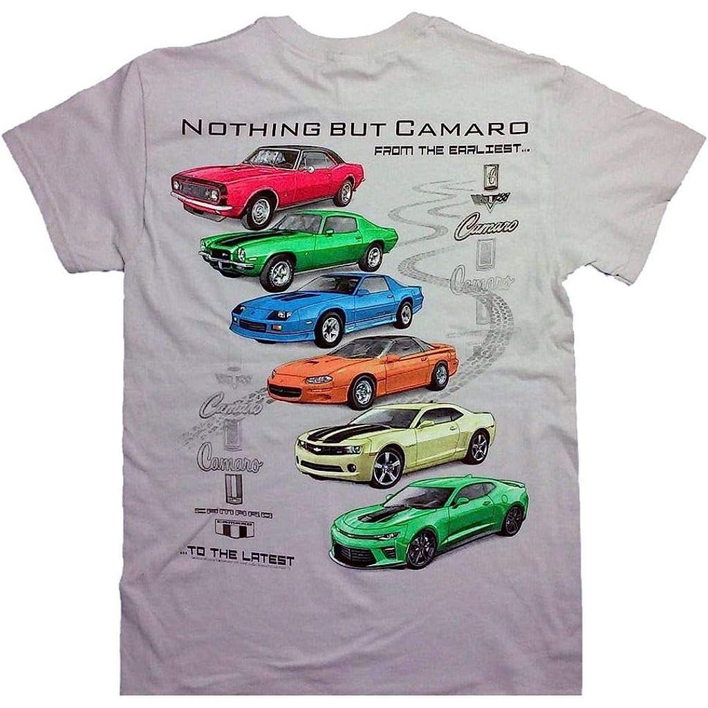 Nothing But Camaro T-Shirt - 6 Generations - Vintage Chevrolet Shirt-SR1 Performance