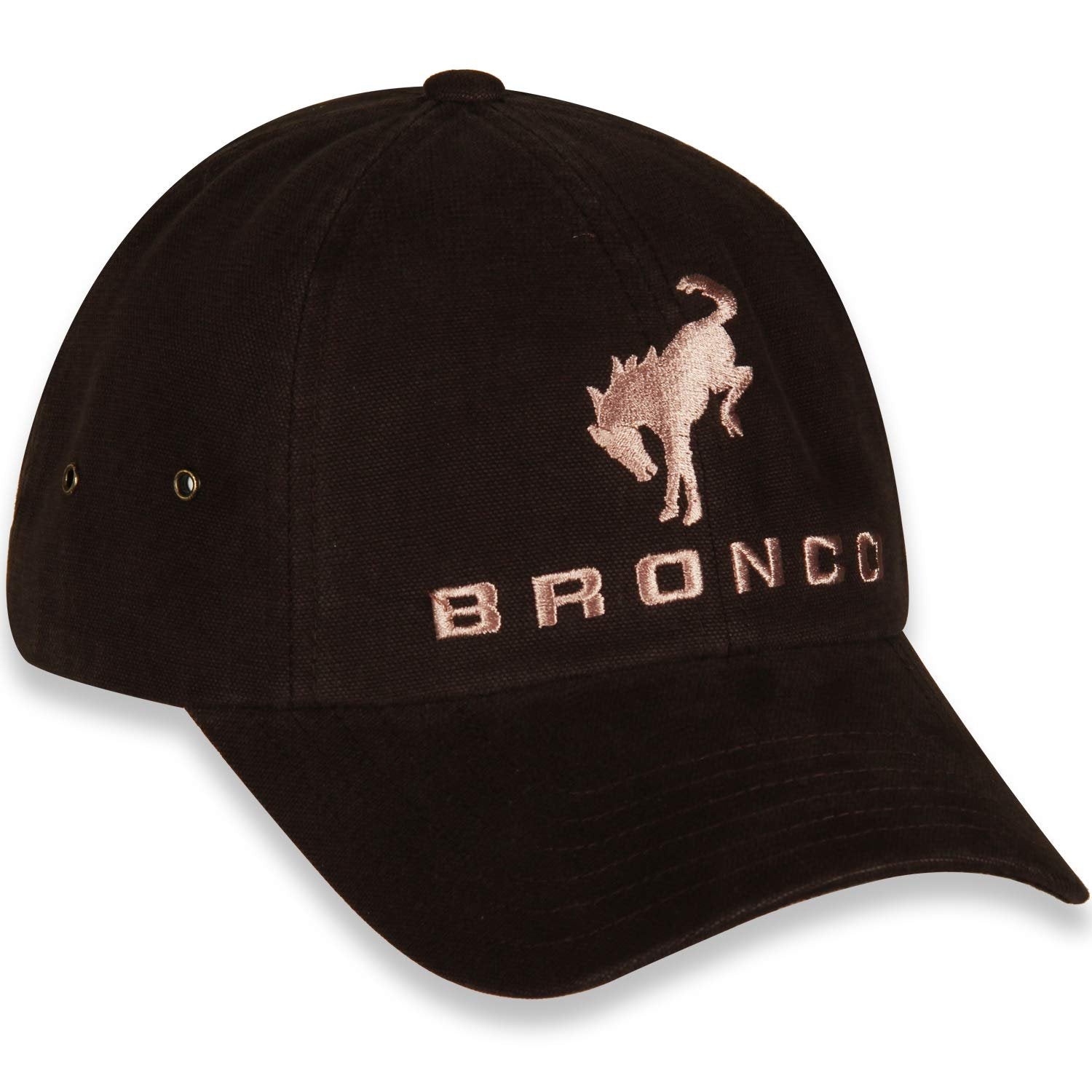 Ford Bronco Dark Brown Unstructured Washed Canvas Cap/Hat with Adjustable Closure