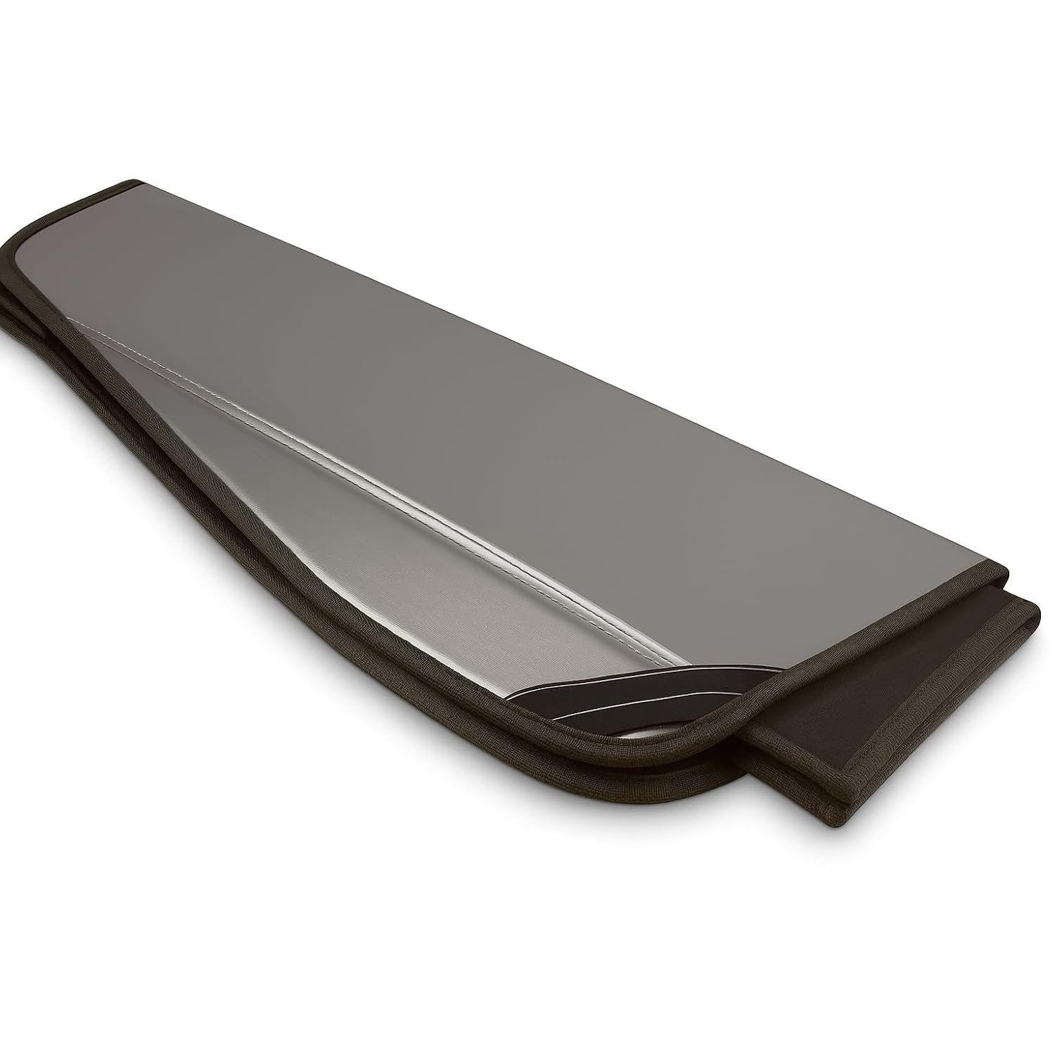 Accordion Style Sunshade - Insulated Silver Windshield Sun Shade with Logo Foldable