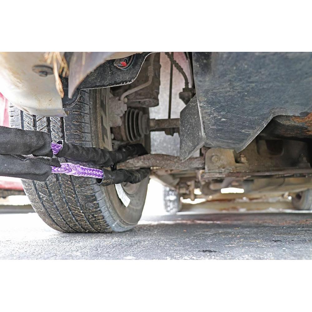 RimSling Spliced Eye Synthetic Lifting & Recovery Slings - Made in USA - Heavy Duty Sling for Wrecker Recovery, Lifting, Rigging & Towing (Purple, 3/4" x 10' (13700lbs))-SR1 Performance