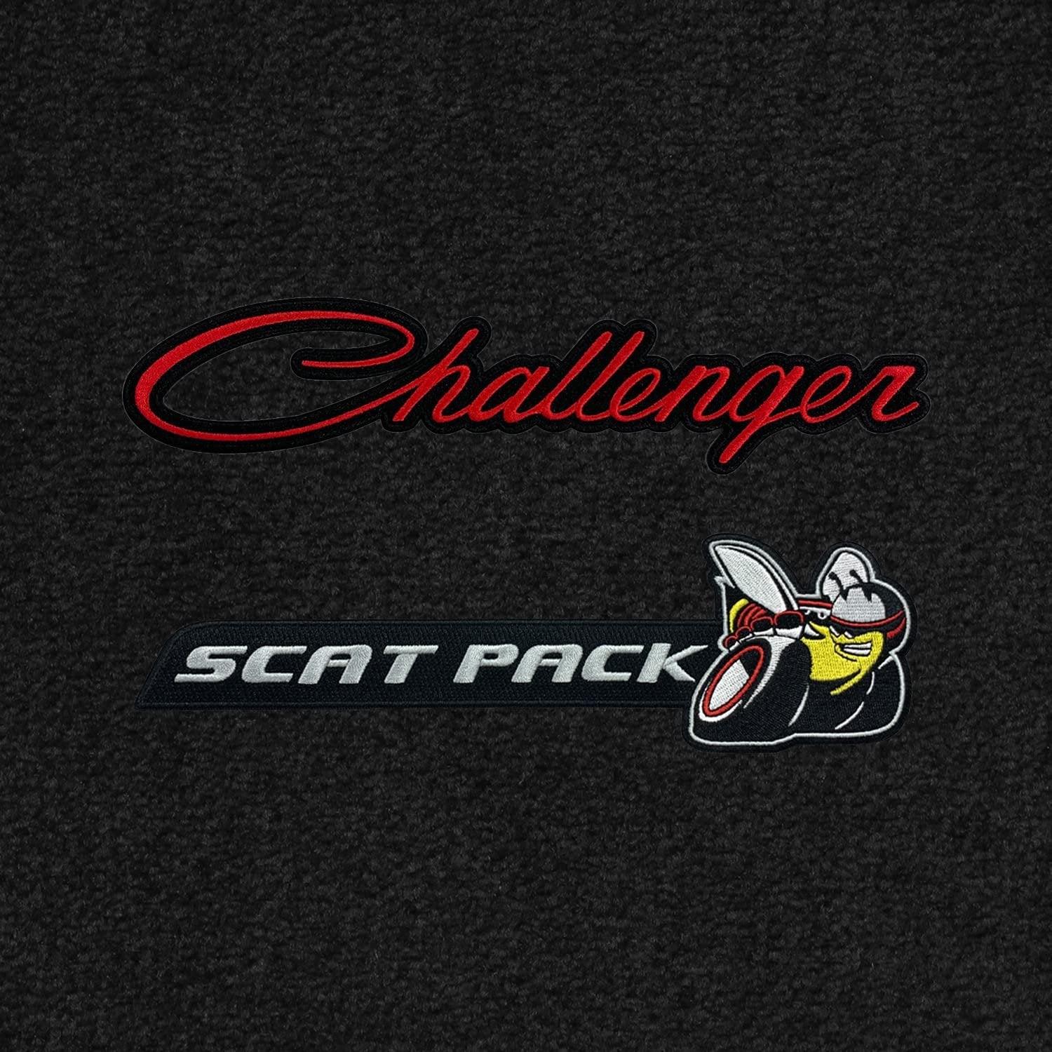 2015-2023 Dodge Challenger Floor Mats by Lloyd Mats - Black with Scat Pack Logo