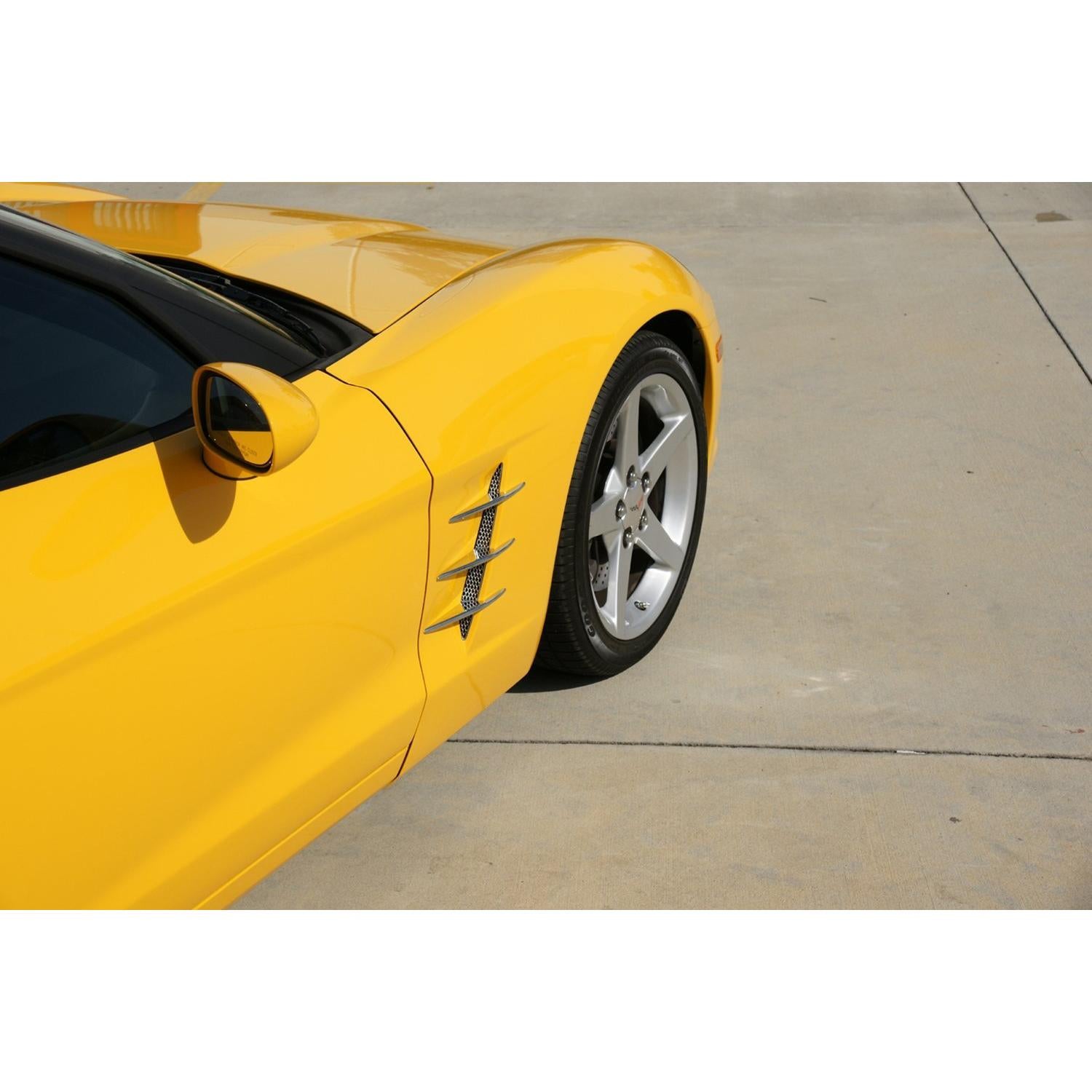 Corvette Fender Blades Billet Chrome (Dual / Tri Blades) : C6-SR1 Performance