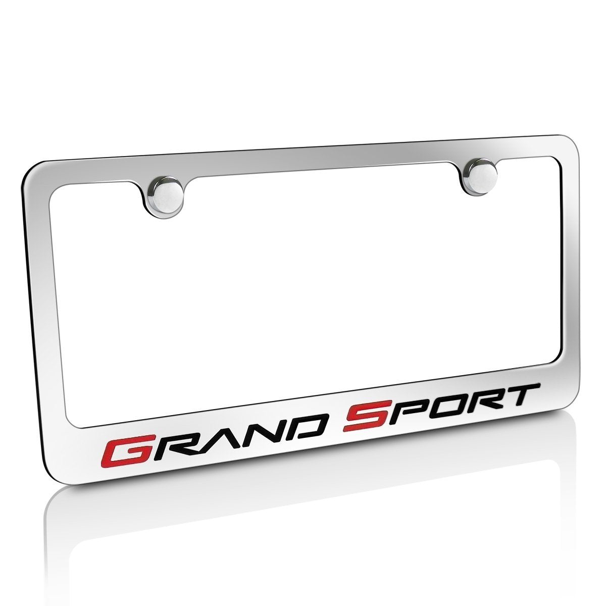 C6 Corvette Grand Sport Metal License Plate Frame - Chrome-SR1 Performance