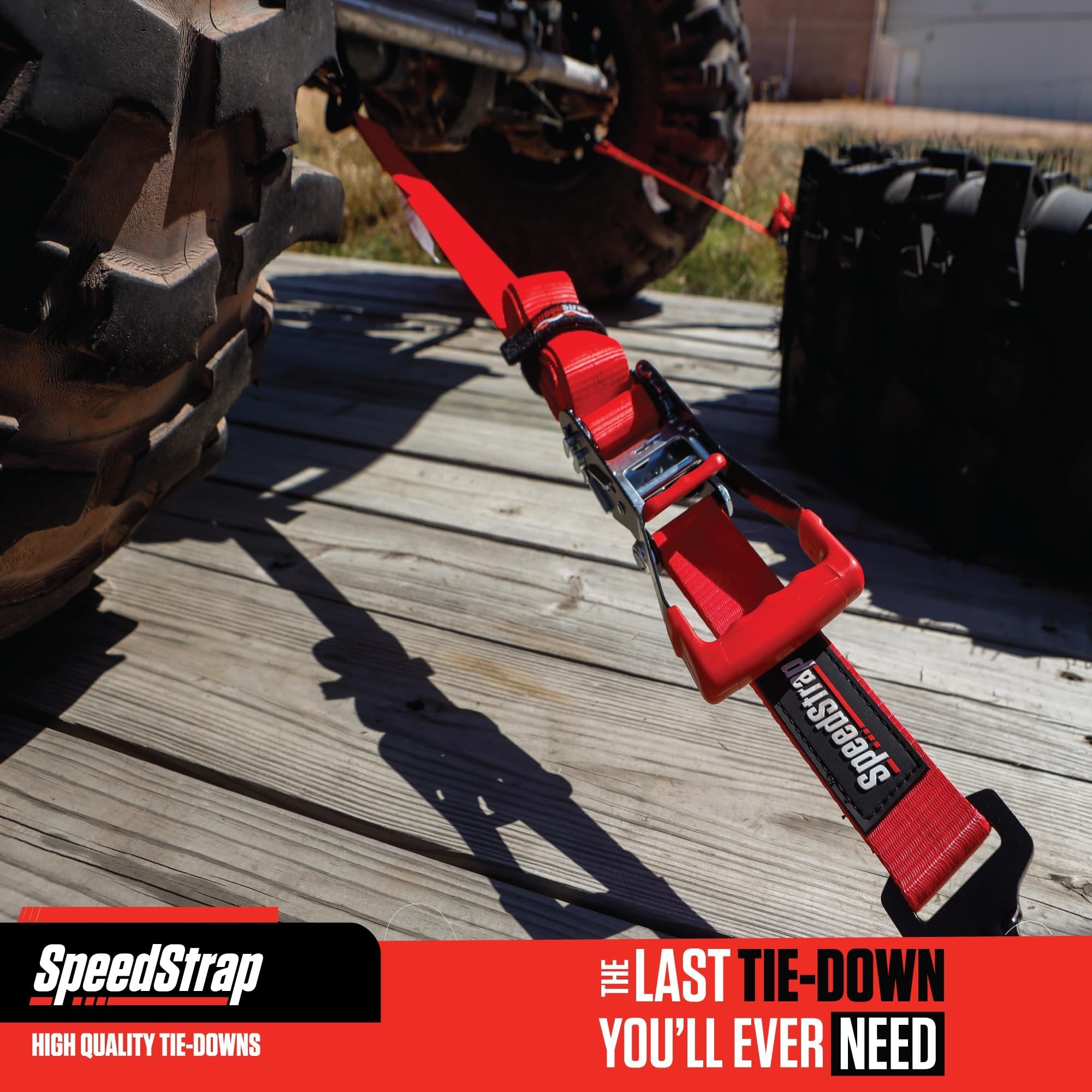 SpeedStrap UTV Ratchet Tie-Down Kit for Polaris RZR, Honda Talon, Can-Am, ATV