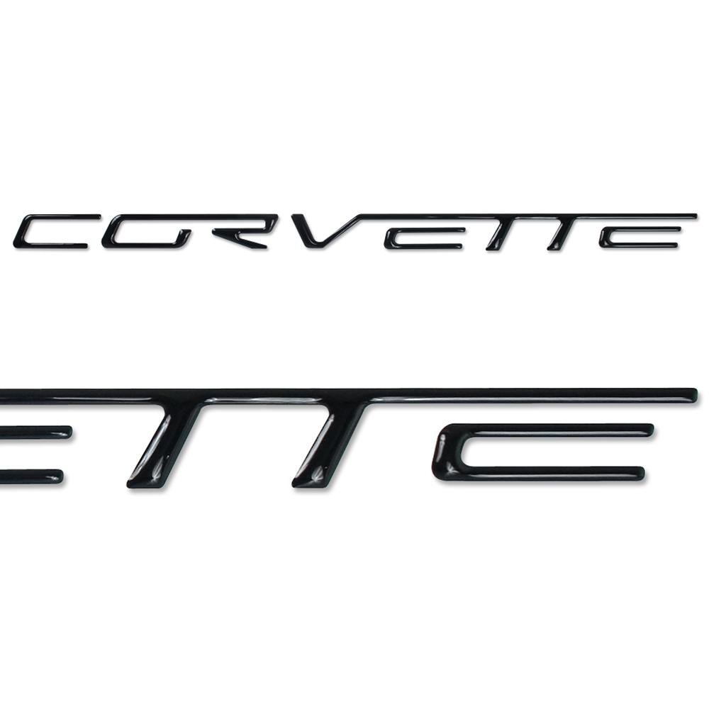 Corvette Domed Bumper Insert/Decals - (Set) : C6, Z06, ZR1, Grand Sport - Chrome