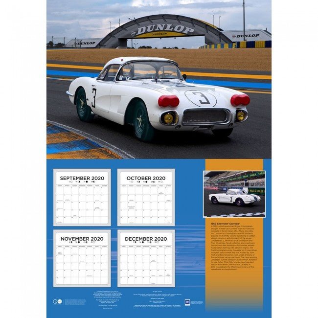 Corvette 16 Month 2021 Calendar