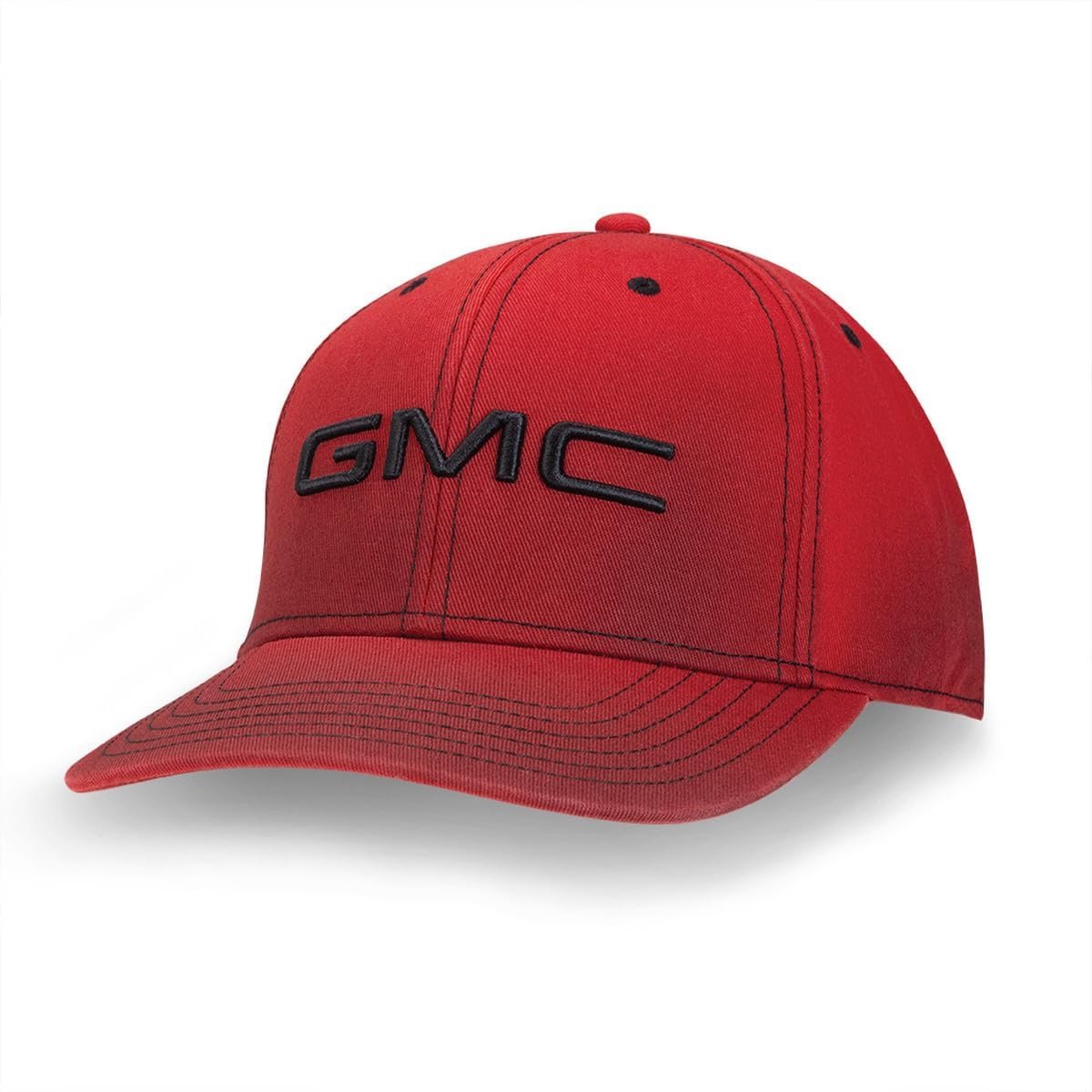 GMC Washed Cotton Twill Cap w/Embroidered 3-D Logo - Adjustable Hat-SR1 Performance