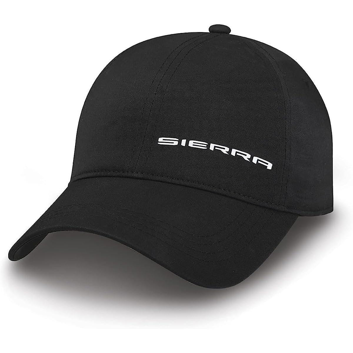 GMC Sierra Stretch Hat - Black Unstructured Baseball Cap-SR1 Performance