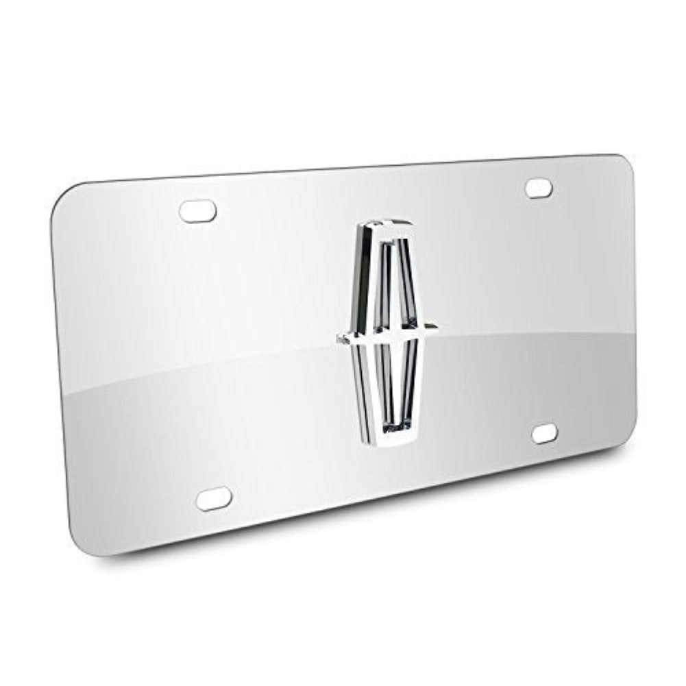 Lincoln Stainless Steel License Plate - 3D Logo Chrome-SR1 Performance