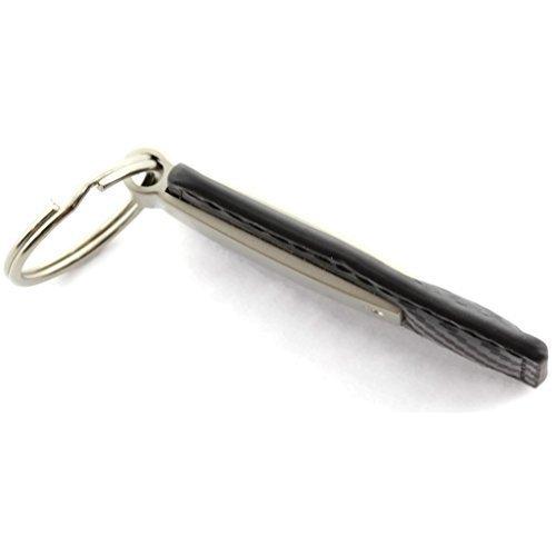 Au-Tomotive Gold, INC. Officially Licensed Black Carbon Fiber Texture Leather Key Chain for Ford Raptor