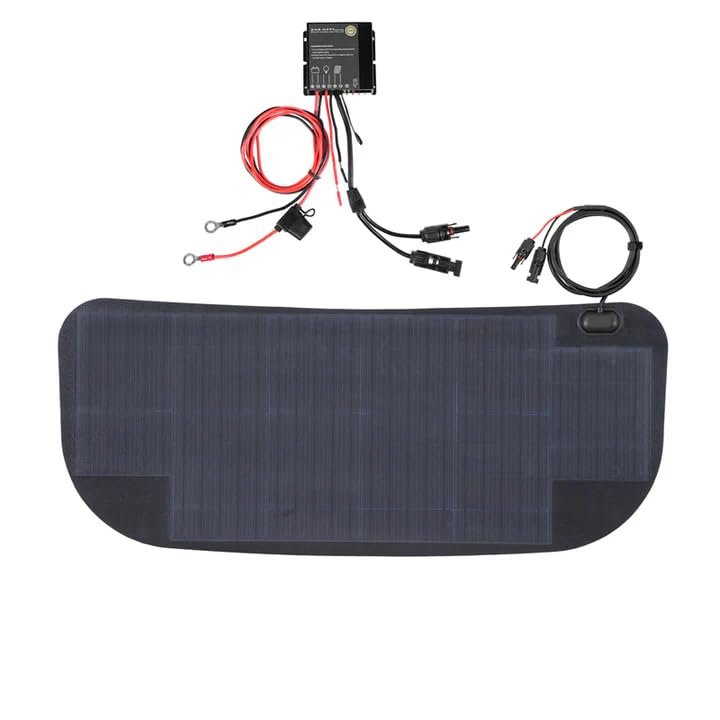 Lensun 65W 12V Hood Flexible Solar Panel for Ford Bronco 6th Gen (2021-Present) - Off Grid Solar Power for Offroading/Overlanding/Camping (Solar Panel + MPPT Controller + Vinyl Decal)