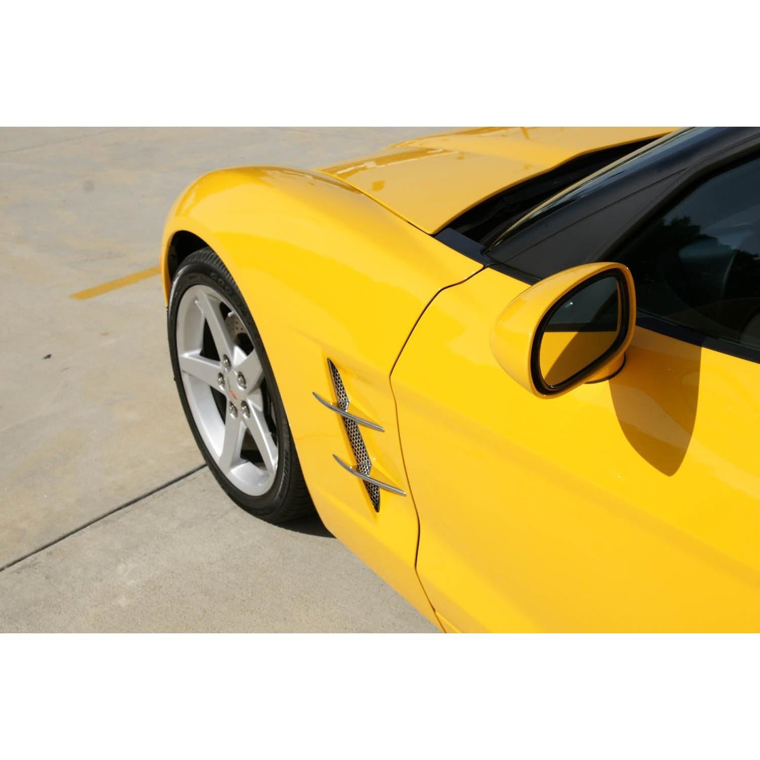Corvette Fender Blades Billet Chrome (Dual / Tri Blades) : C6-SR1 Performance