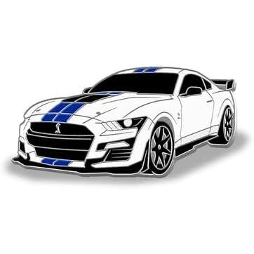 Ford Mustang Shelby GT500 Enamel Pin - Muscle Car Lapel Pin-SR1 Performance